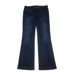 WJ90 Gap Long Lean Fit Dark Wash Denim Jeans 26